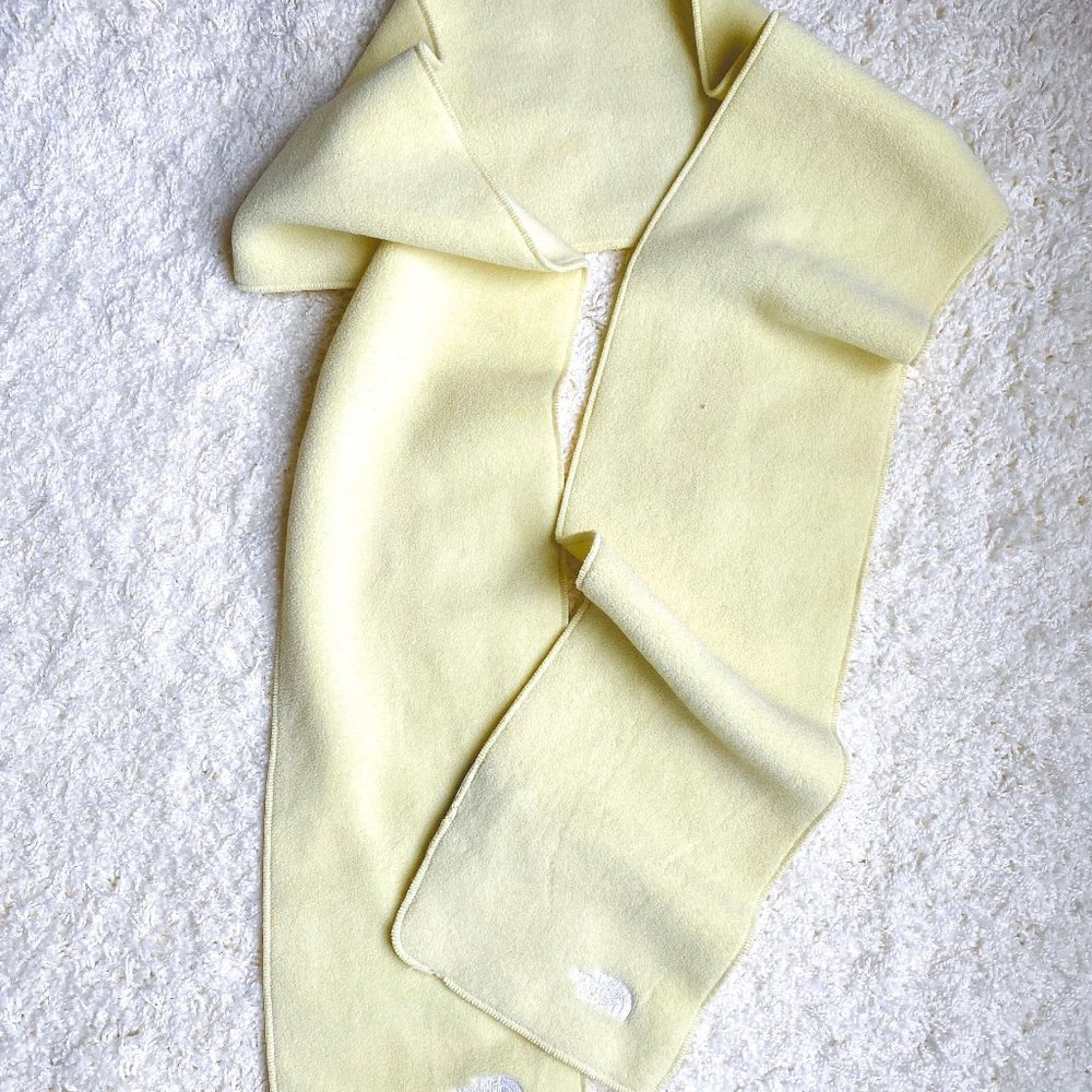 The North Face Light Yellow Fleece Scarf